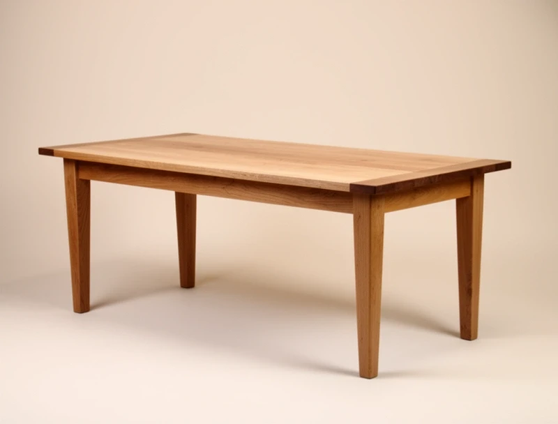 Solid oak dining table, 180 cm